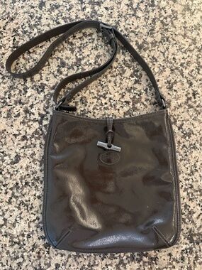 Longchamp Roseau Brown Leather Crossbody Bag